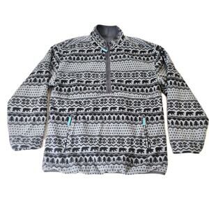 CHUBBIES Men’s Fair Isle Print THE BEAR HUG REVERSIBLE Jacket Coat Large DEFECTS